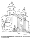 California missions coloring page