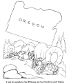 Oregon coloring page