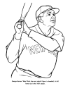 Babe Ruth coloring page