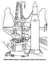 Space program history coloring page