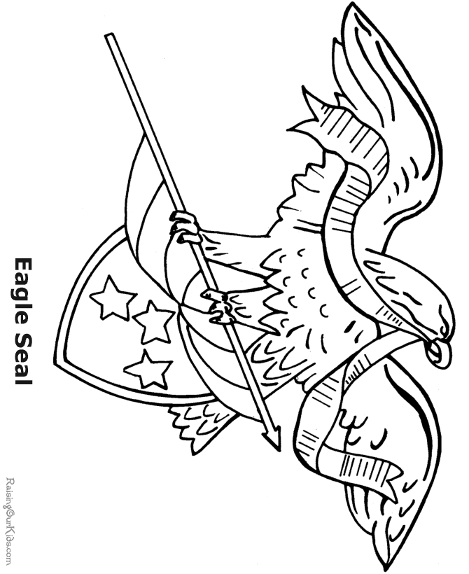eagle and flag coloring pages - photo #4