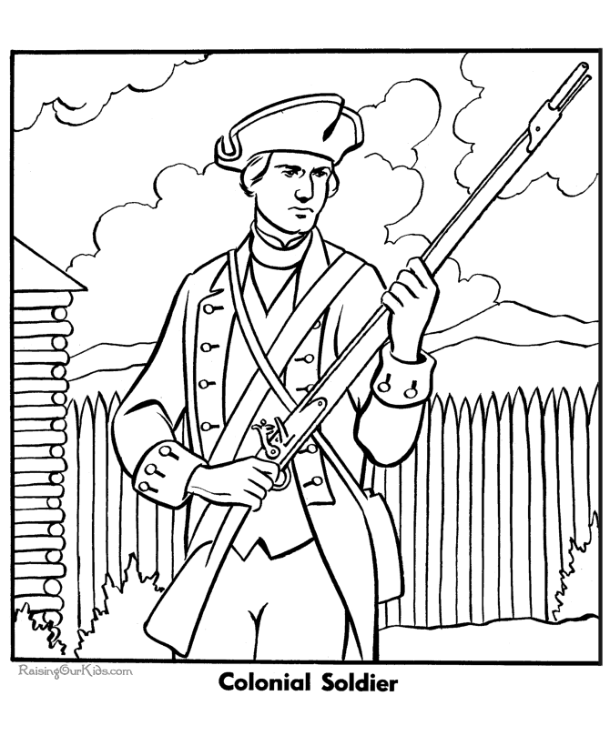 Printable Military coloring sheets for kids