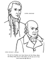 John Quincy Adams facts and coloring page
