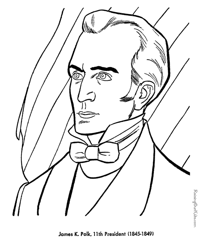 james k polk coloring pages - photo #1