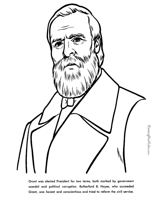 ulysses grant coloring pages - photo #32