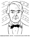 Thomas Edison coloring pages