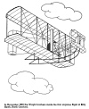 First flight at Kitty Hawk coloring page