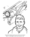 Charles Lindbergh history coloring pages