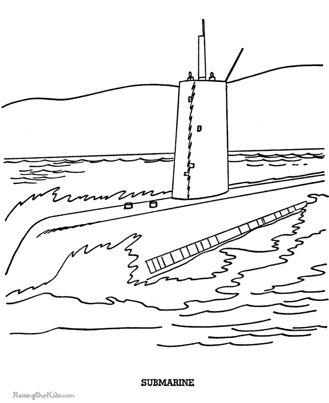 Free navy coloring pages
