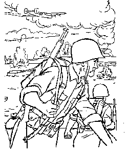 Military coloring page