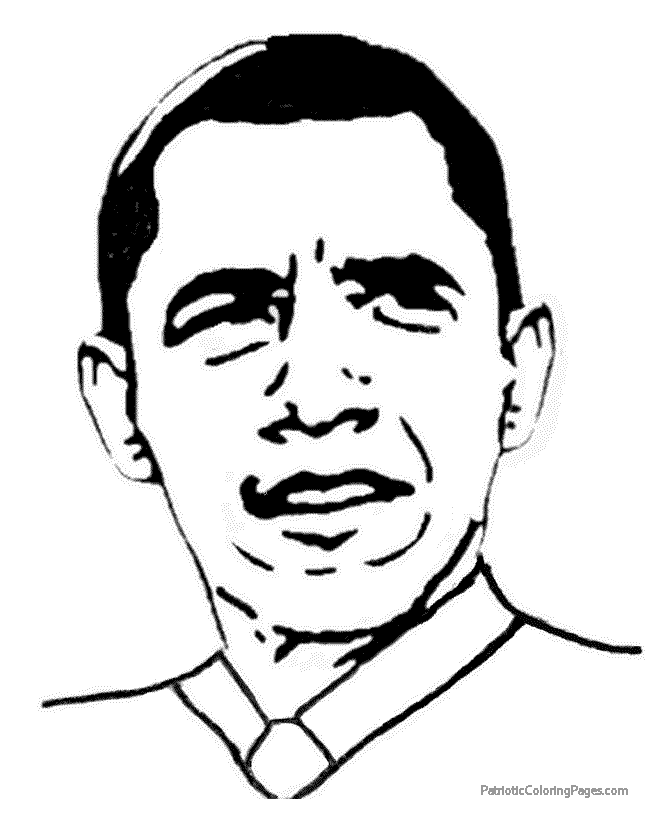 President Barack Obama coloring page