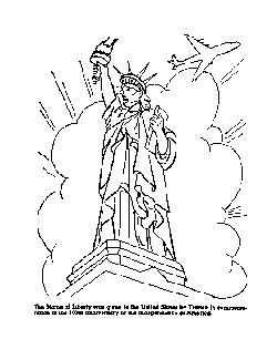 Statue of Liberty coloring pages