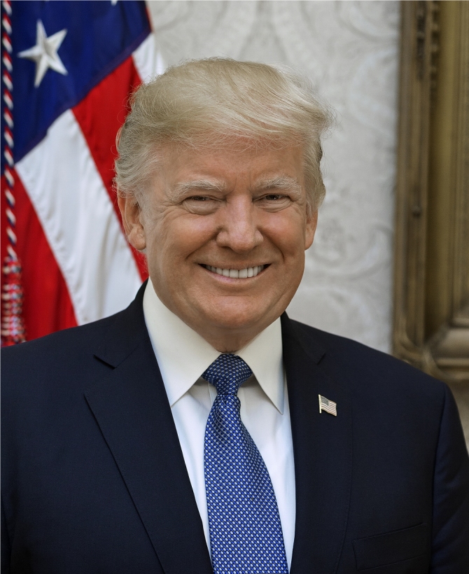 Free printable President Donald Trump picture