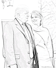 Donald Trump facts and coloring page