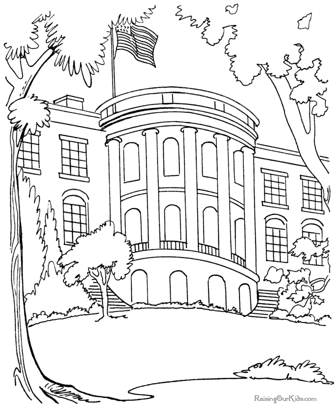 Download The White House Coloring pages